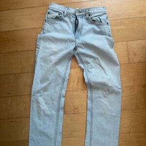 Reformation light wash jeans